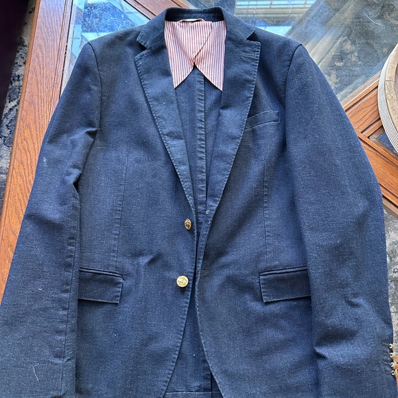 Brooks Brothers Red Fleece Denim Blazer - Picture 3 of 7